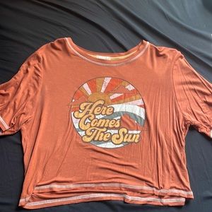 Rustic Orange Vintage Inspired Summer Top